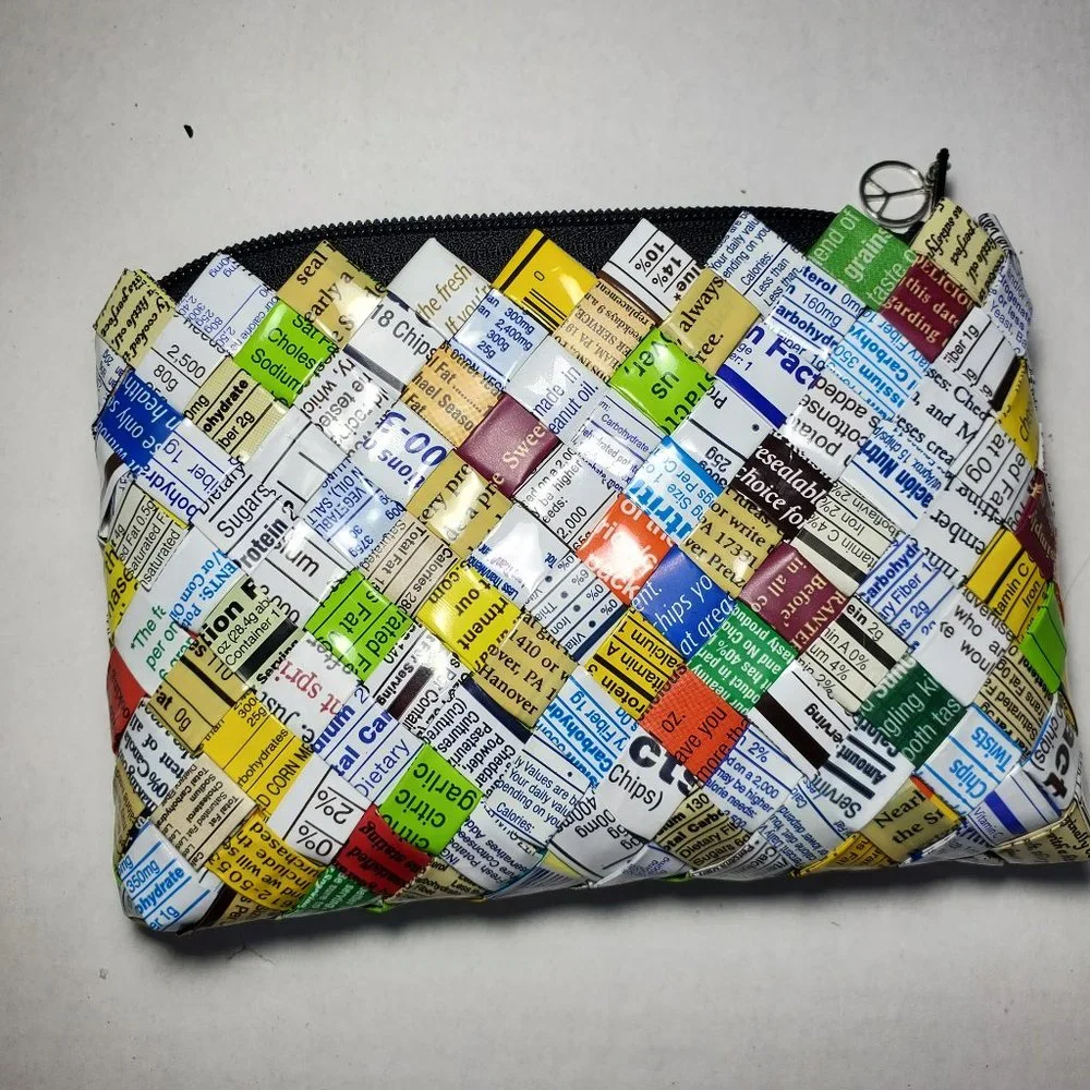 Handmade Upcycled Chip Bag Clutch Bag